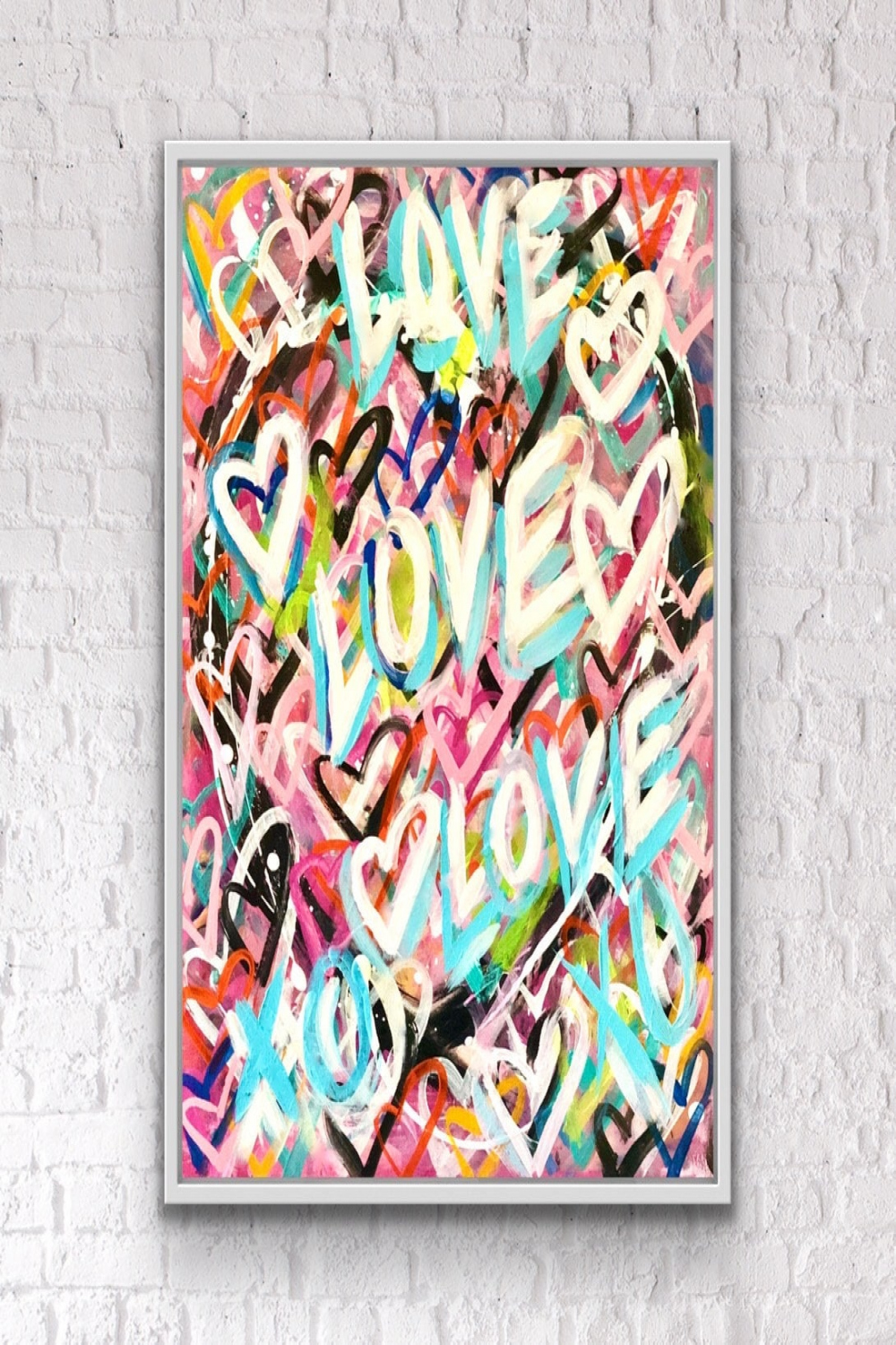 Large Love Pop Heart Art. Original Street Graffiti Art. - Etsy