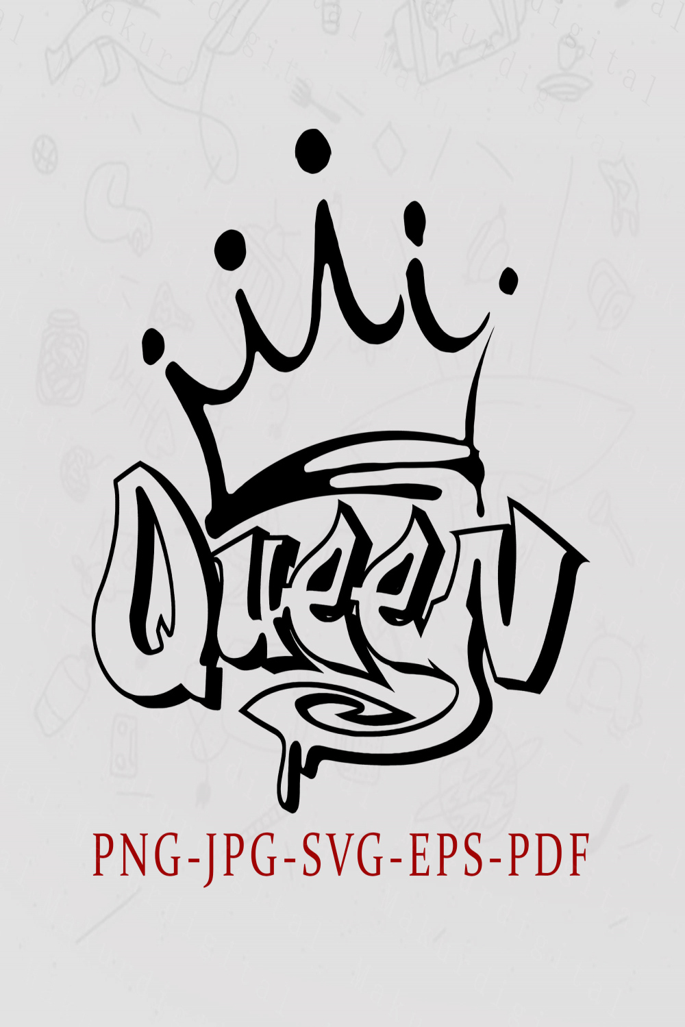 Queen Graffiti Graffiti Svg Instant Digital Download - Etsy