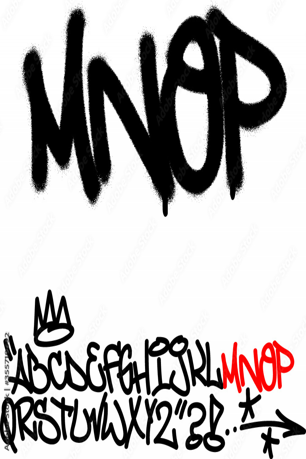 Spray graffiti tagging font