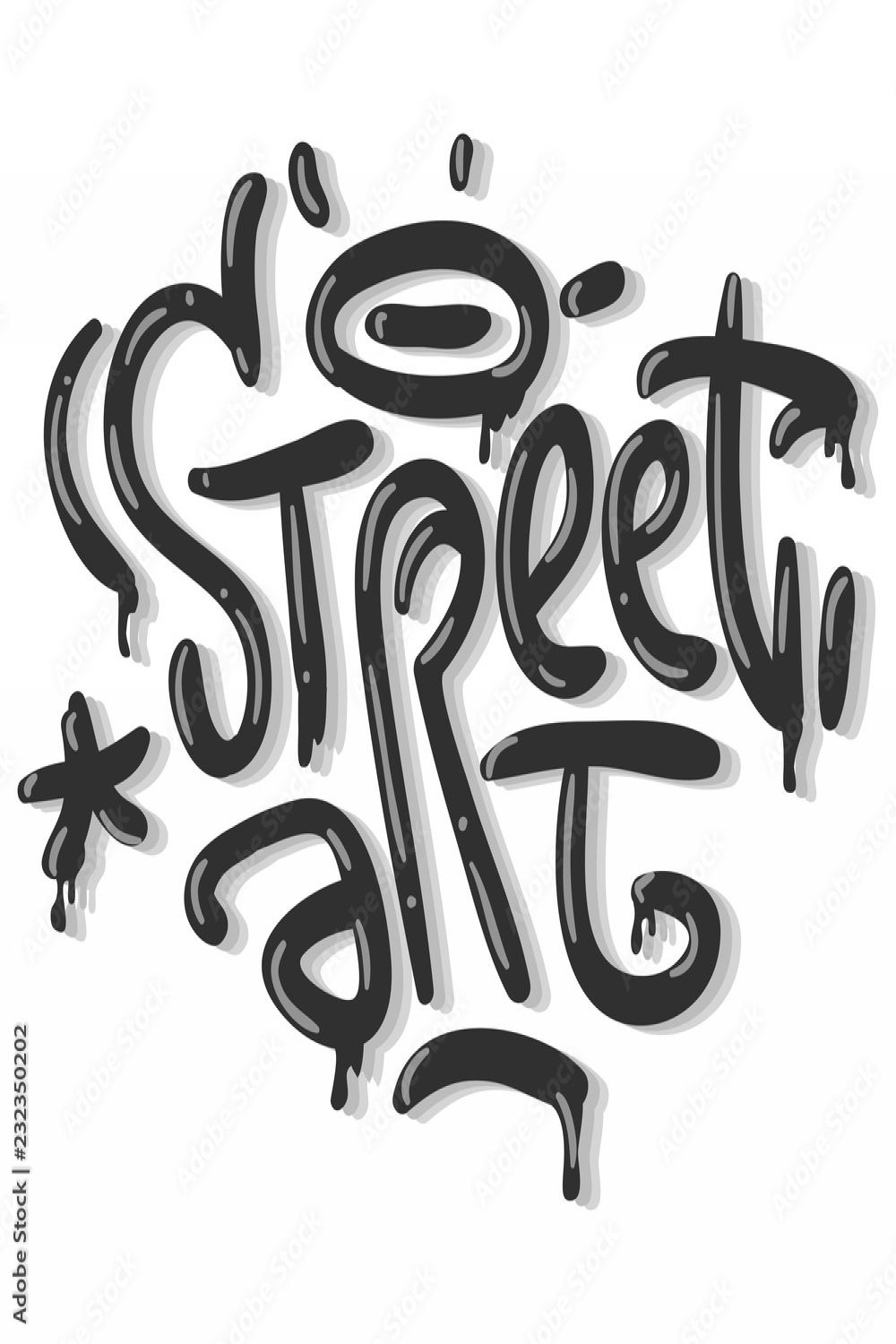 Street Art Related Tag Graffiti Influenced Label Sign Logo