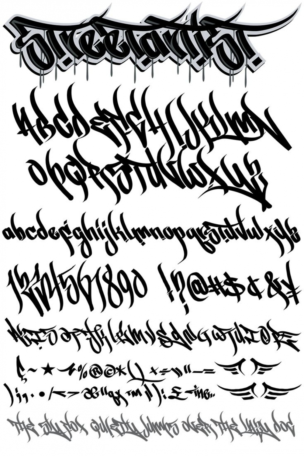 Street Artist Font Family - Graffiti Fonts  Graffiti font, Tattoo