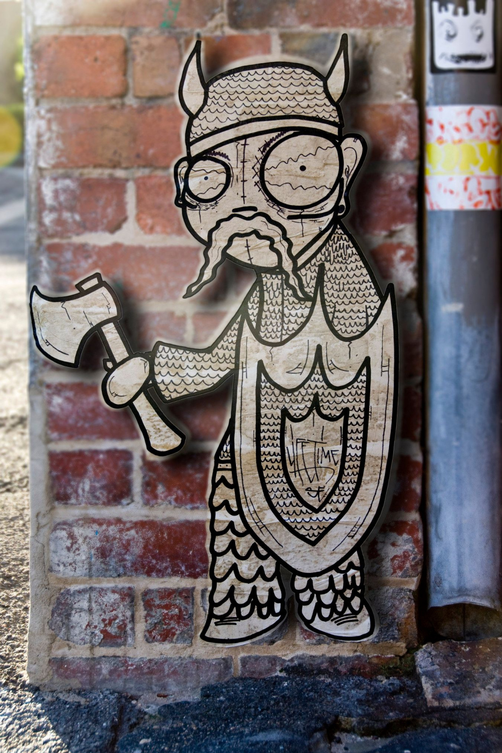 Street viking  Street art, Urban art, Sticker art