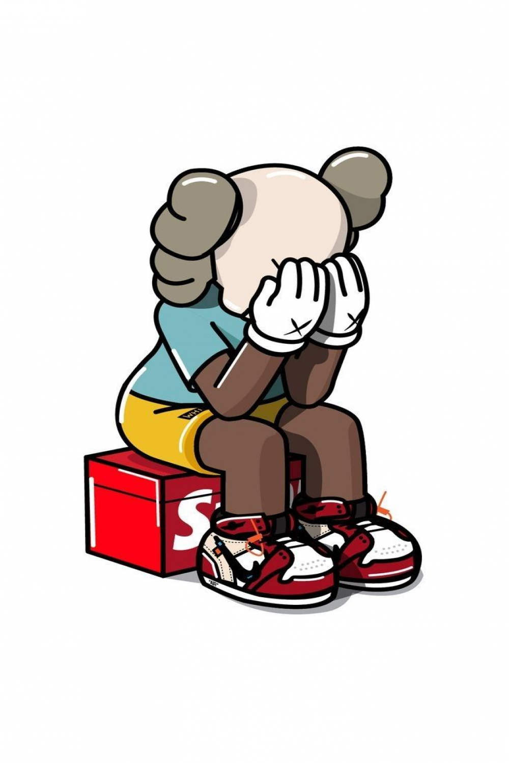 SUPREME  Kaws wallpaper, Hypebeast iphone wallpaper, Kaws iphone