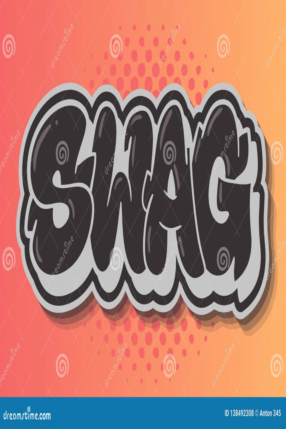 Swag Label Sign Logo Hand Drawn Lettering Type Design Graffiti