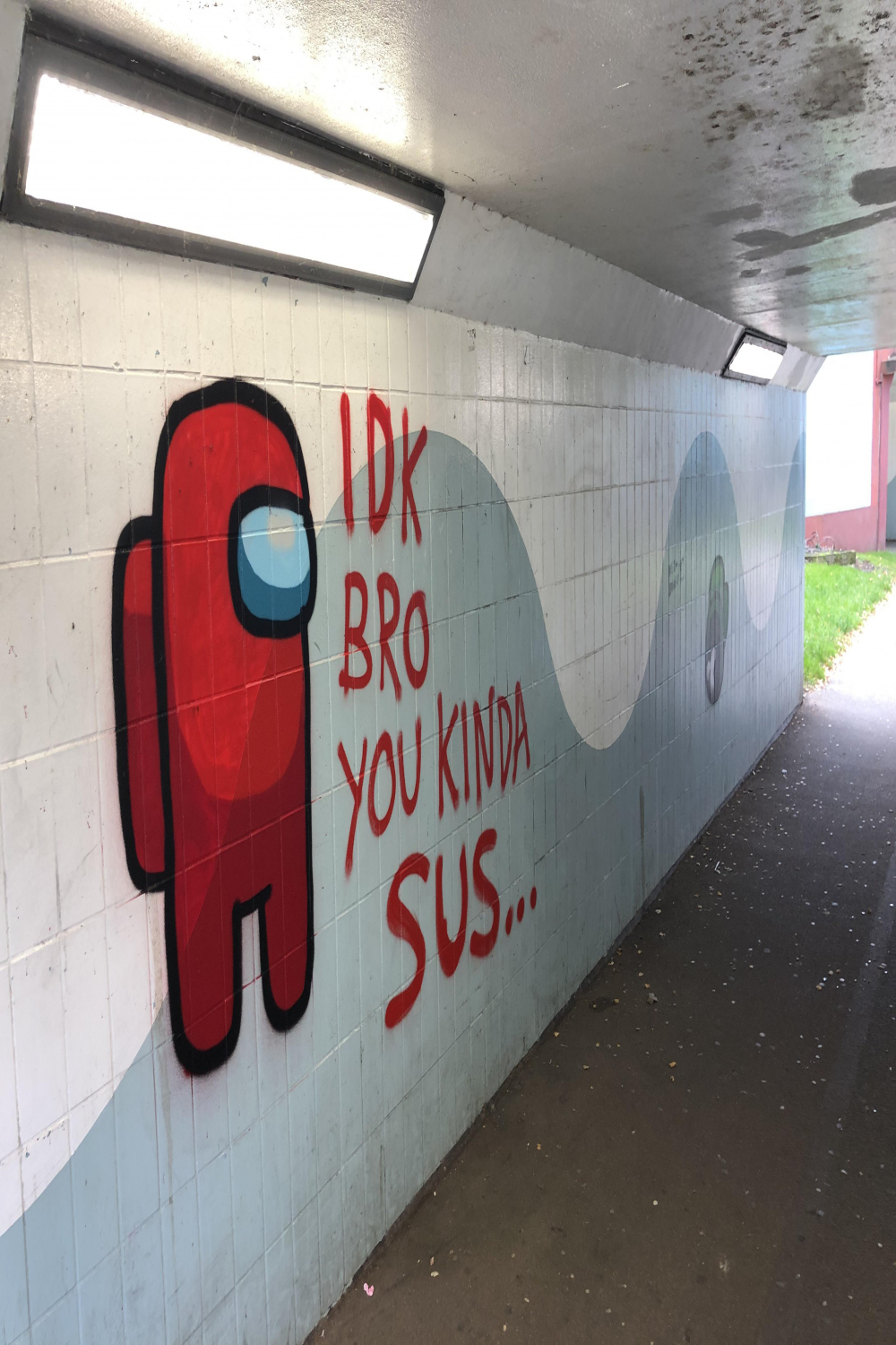 There is a graffiti artist among us : r/AmongUs