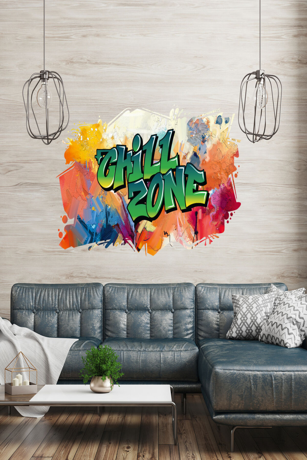 Wandtattoo Aufkleber Home Design Graffiti Painted Wall Chill Zone