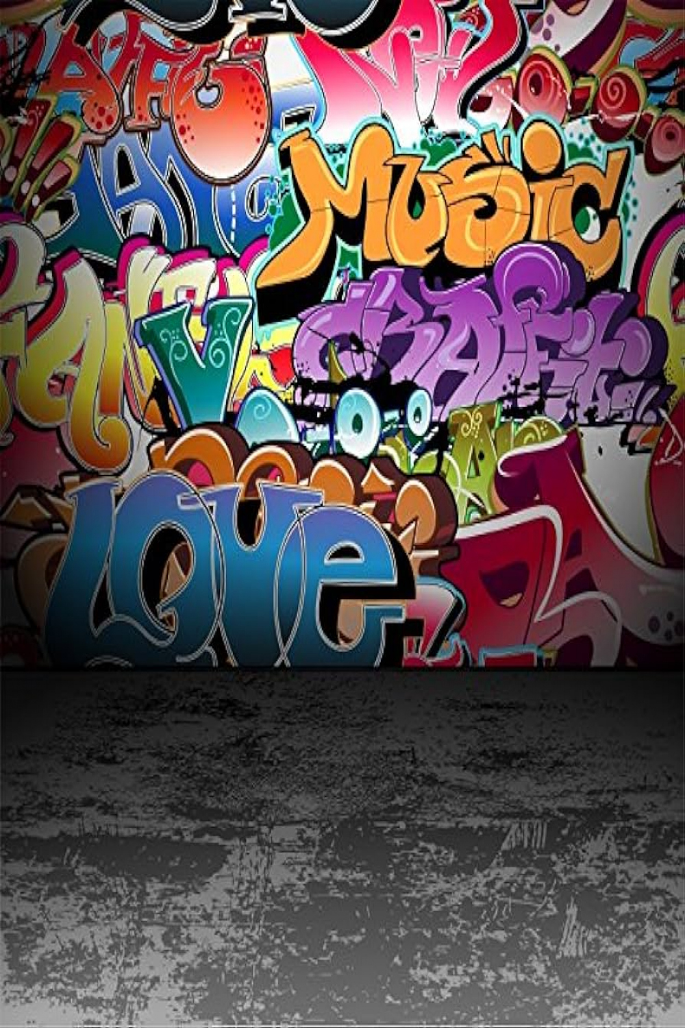 YongFoto  x  m Vinyl Photo Background Graffiti Wall Urban Street