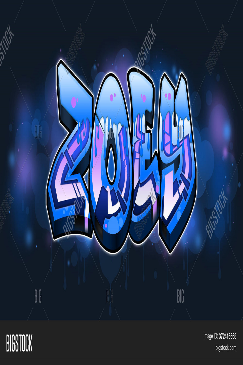 Zoey Graffiti Name Image & Photo (Free Trial)  Bigstock