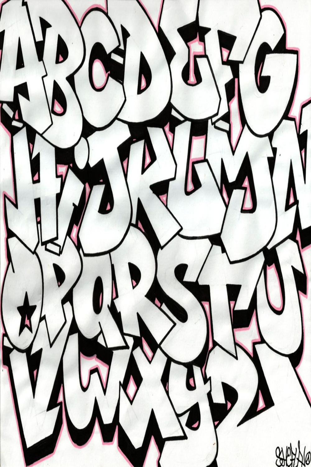 Alphabet graffiti - Sketch - Blog Lyonbombing  Graffiti lettering