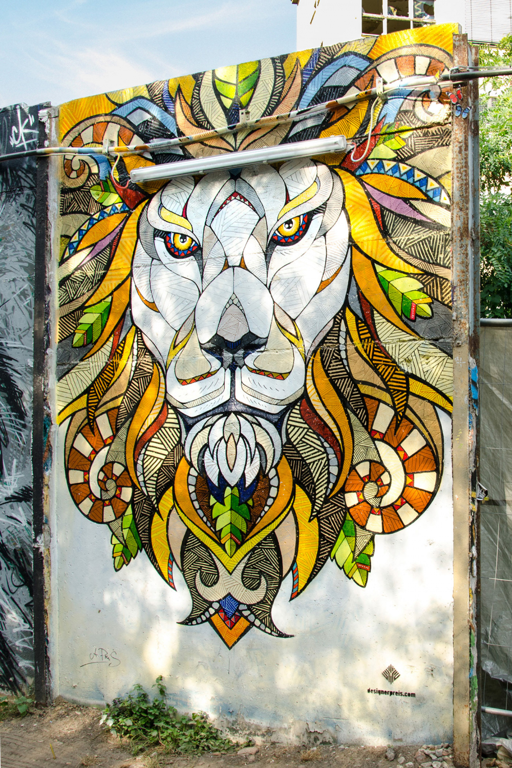 Andreas Preis - YAAM // Mural // Lion