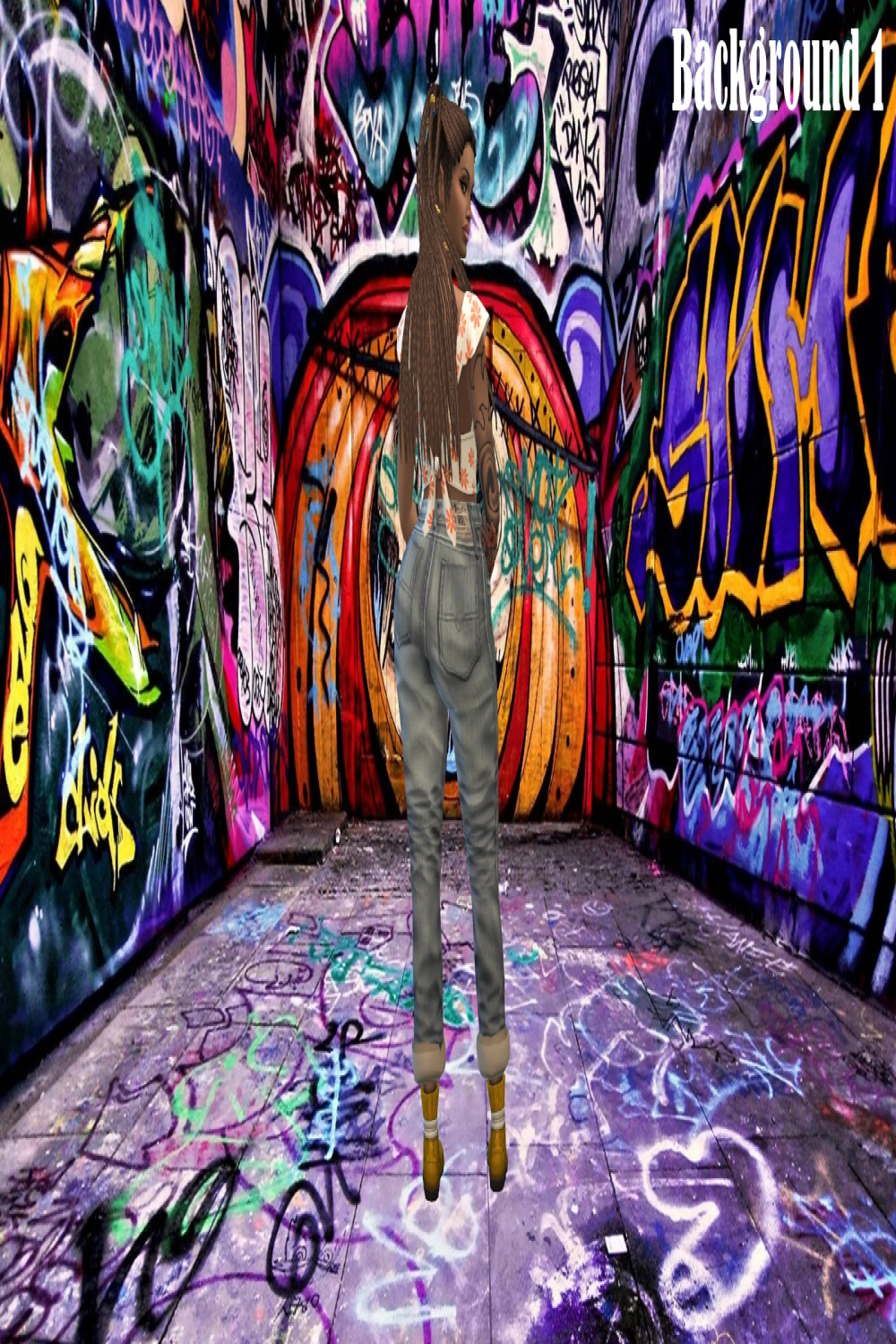 Annett&#;s Sims  Welt: CAS Backgrounds "Graffiti"