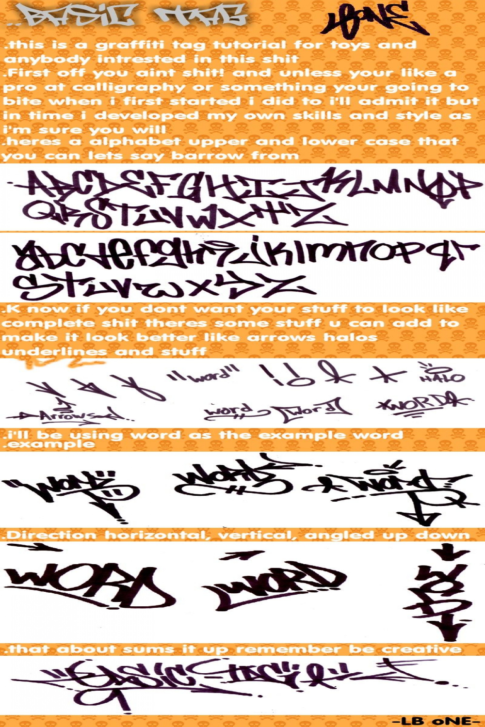 Basic Graffiti Tag Tutorial by LB-ONE on DeviantArt in