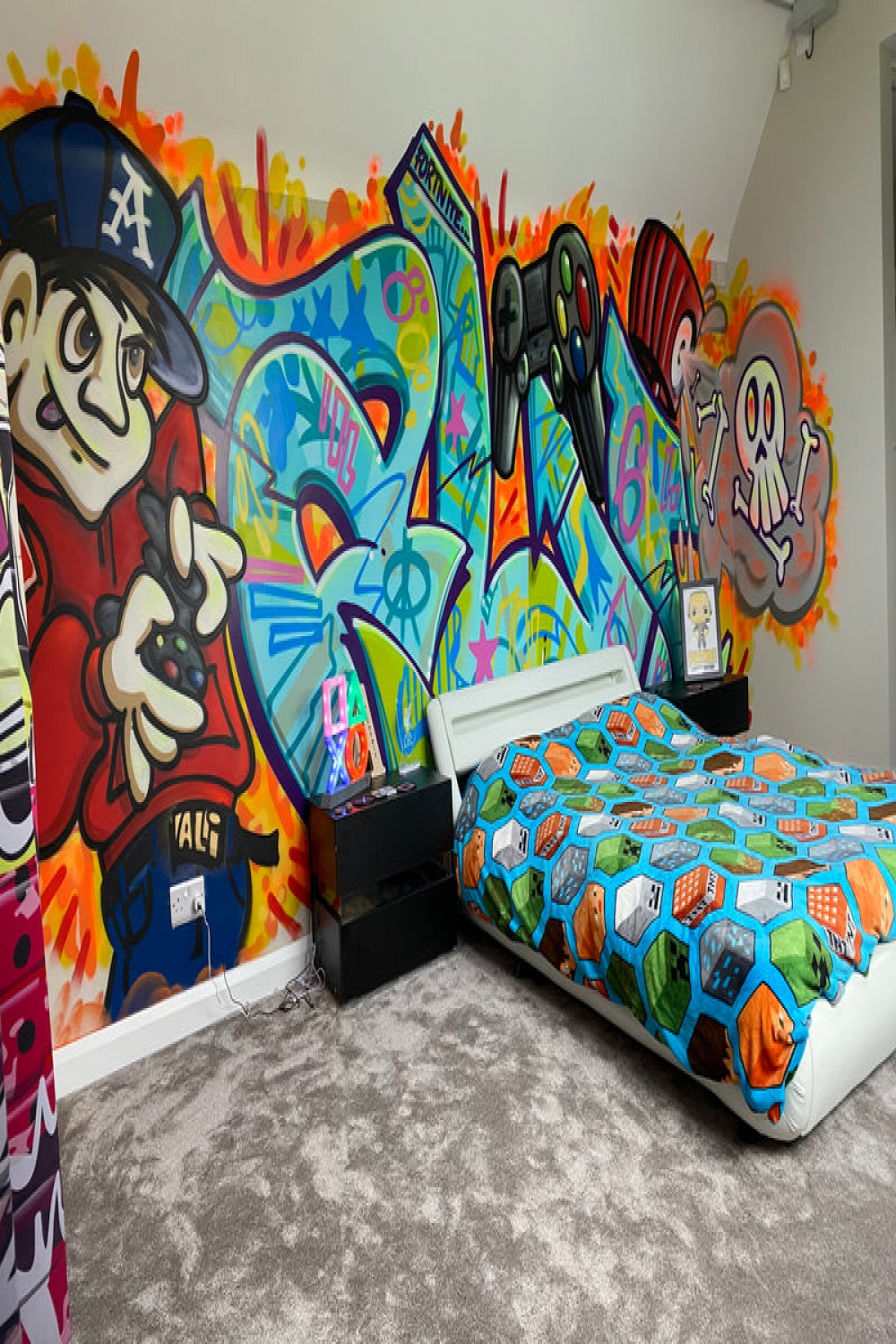 Bedroom Graffiti piece – Graffitiartist