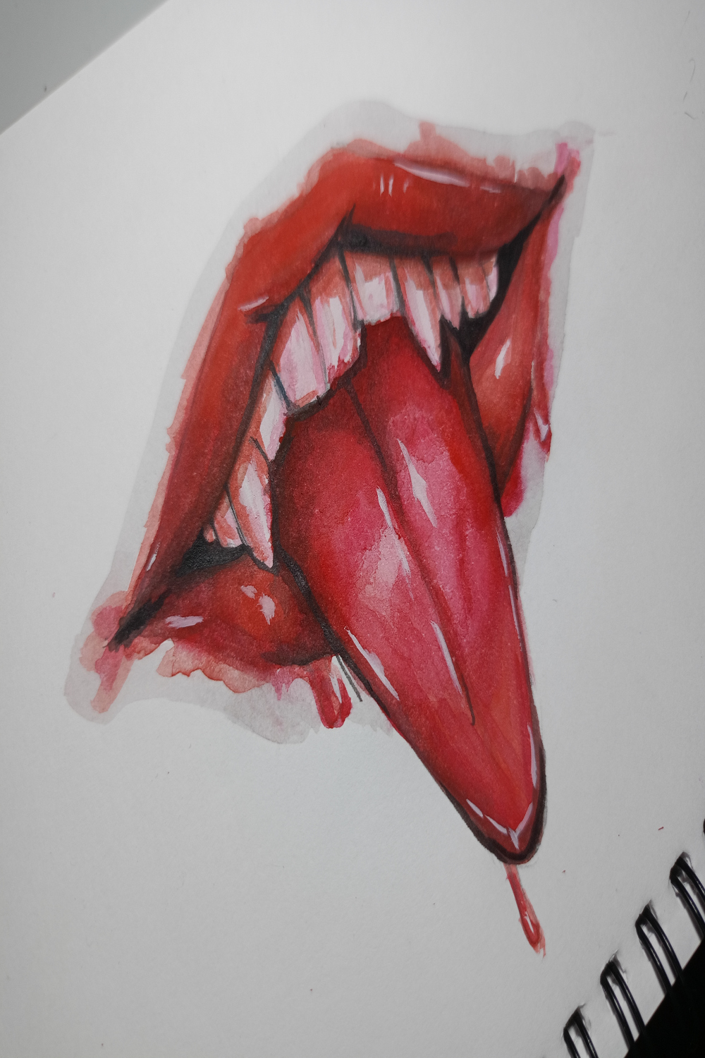 Bloody mouth by reikodoesart on DeviantArt