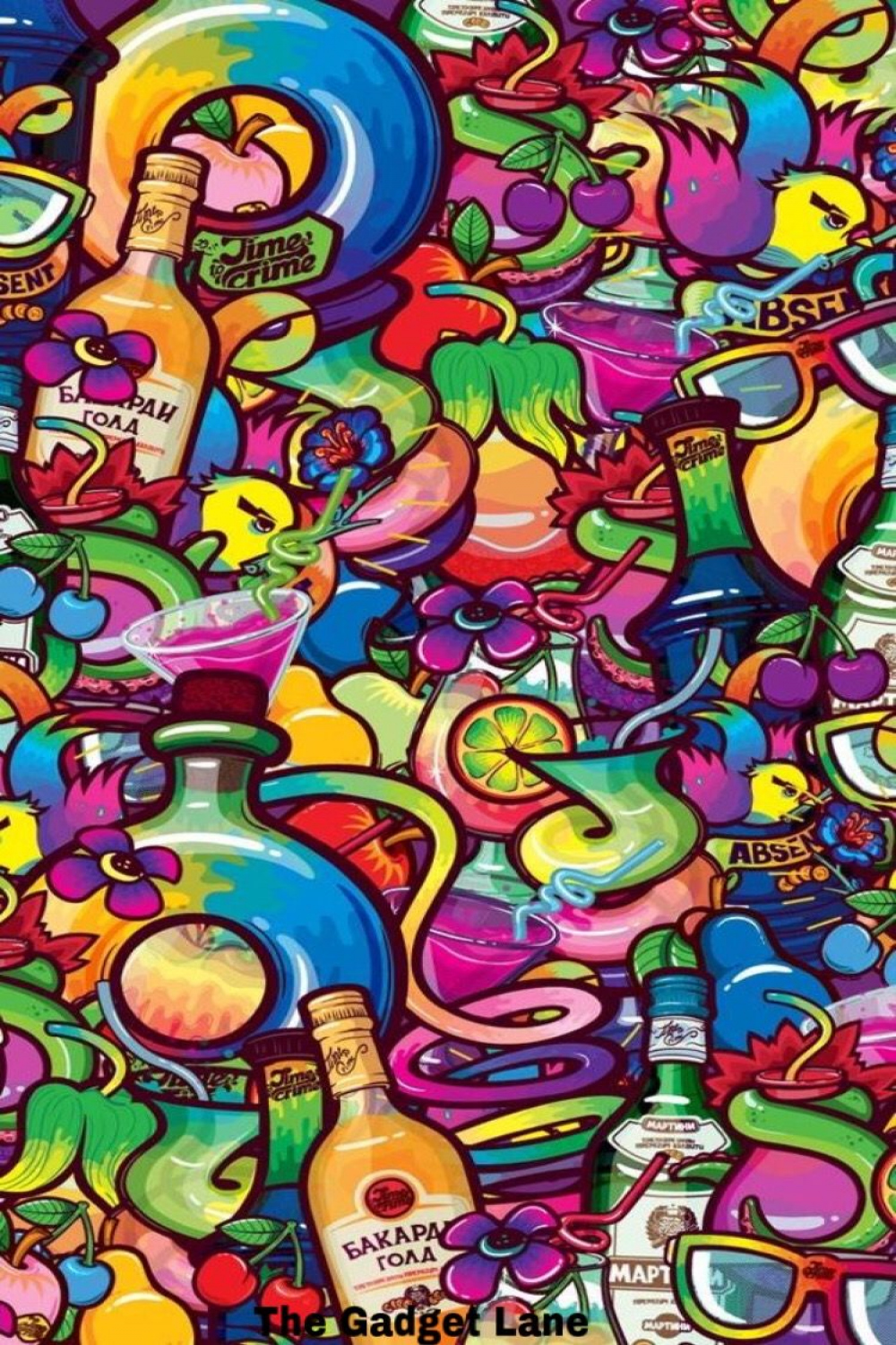 Colourful  Wallpaper  iPhone  Android  Art wallpaper, Graffiti