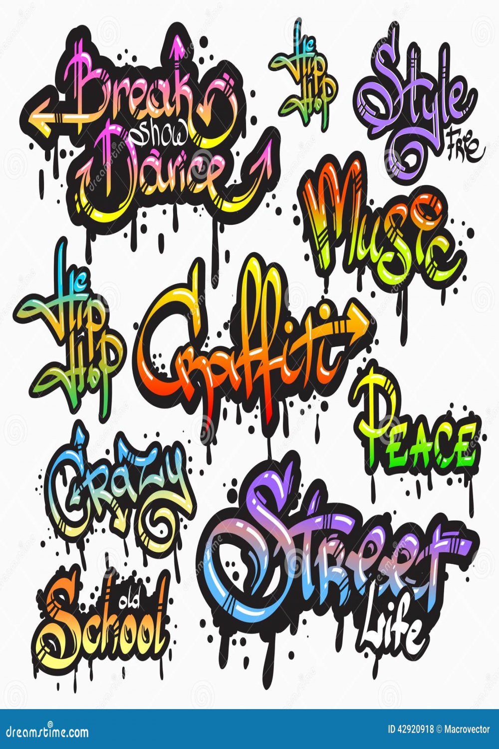 Digital Graffiti Art Stock Illustrations – , Digital Graffiti