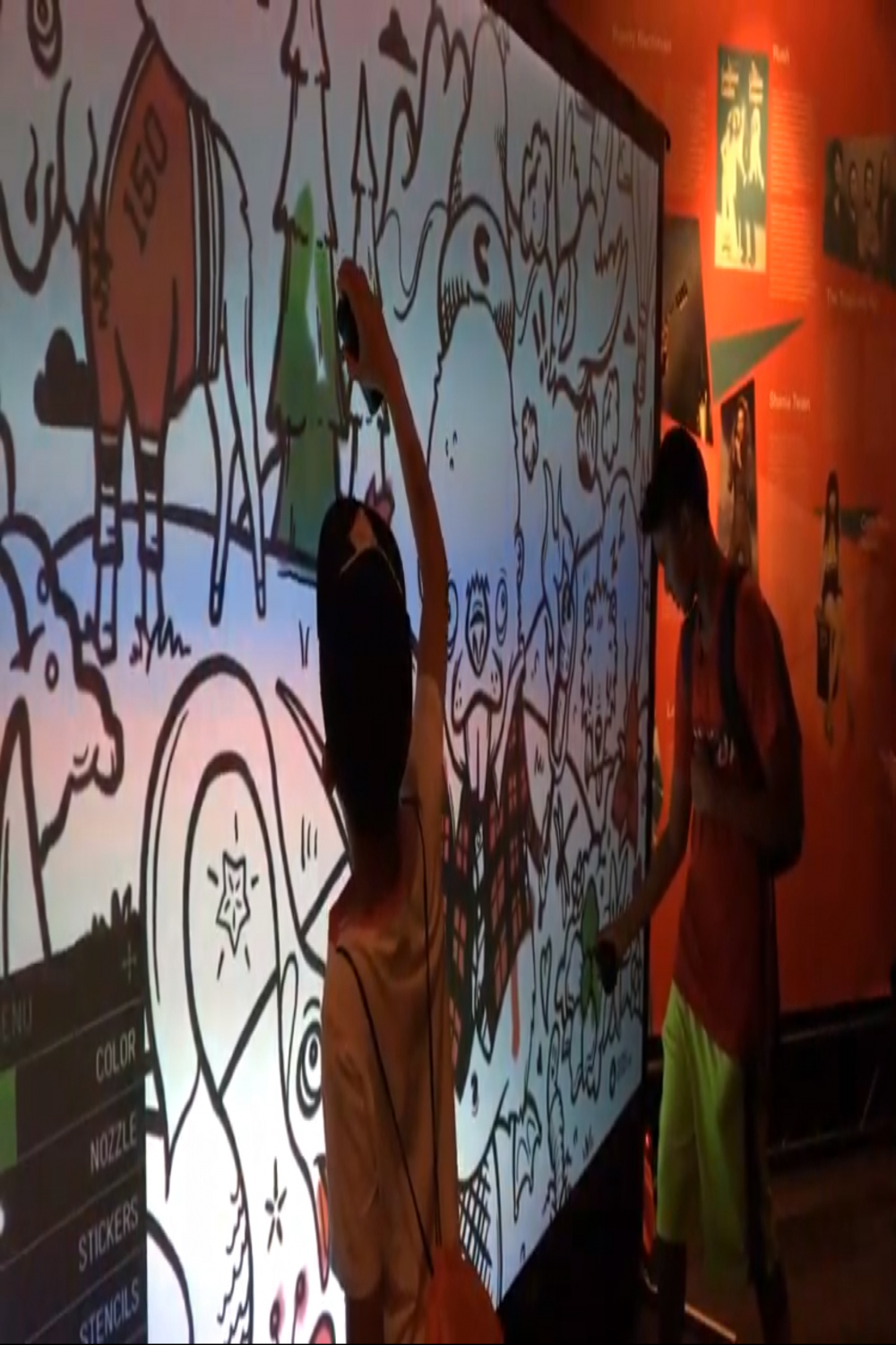 Digital Graffiti Wall  Drawing Booth