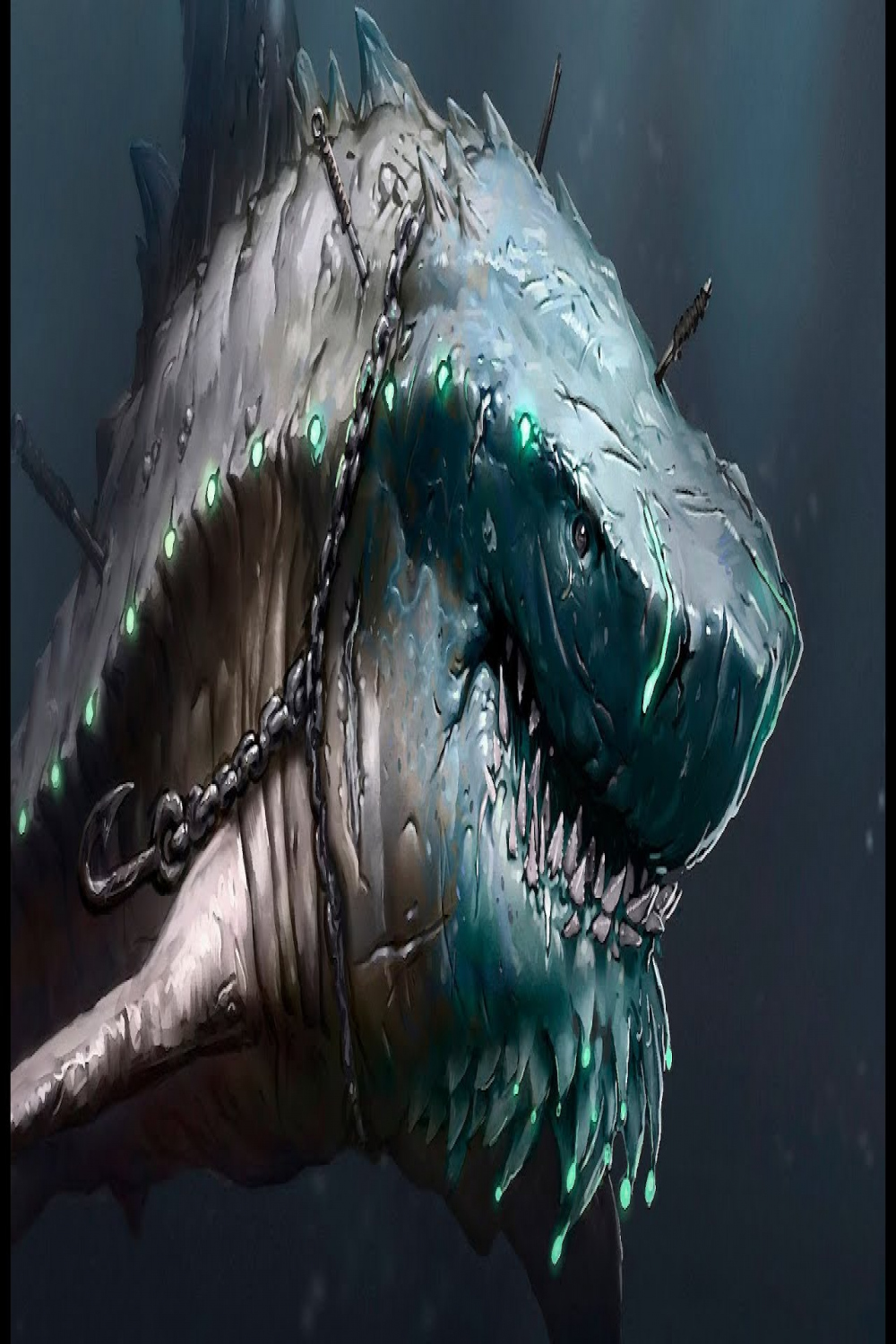 Digital Painting Process: Staples - Shark Attack