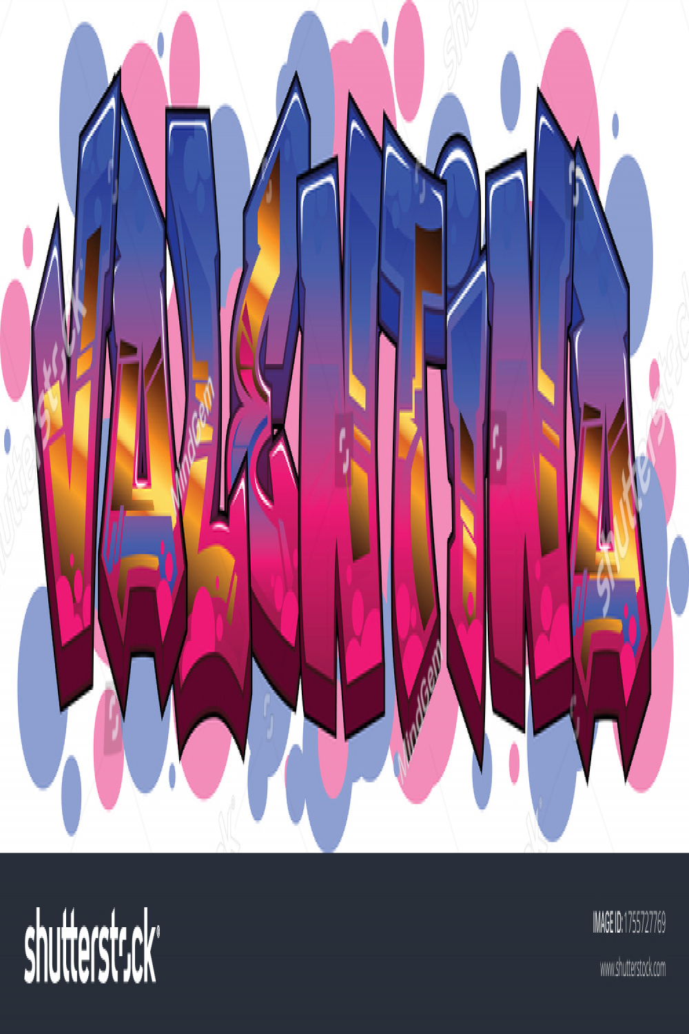 Diseño de Word Graffiti de texto: vector de stock (libre de