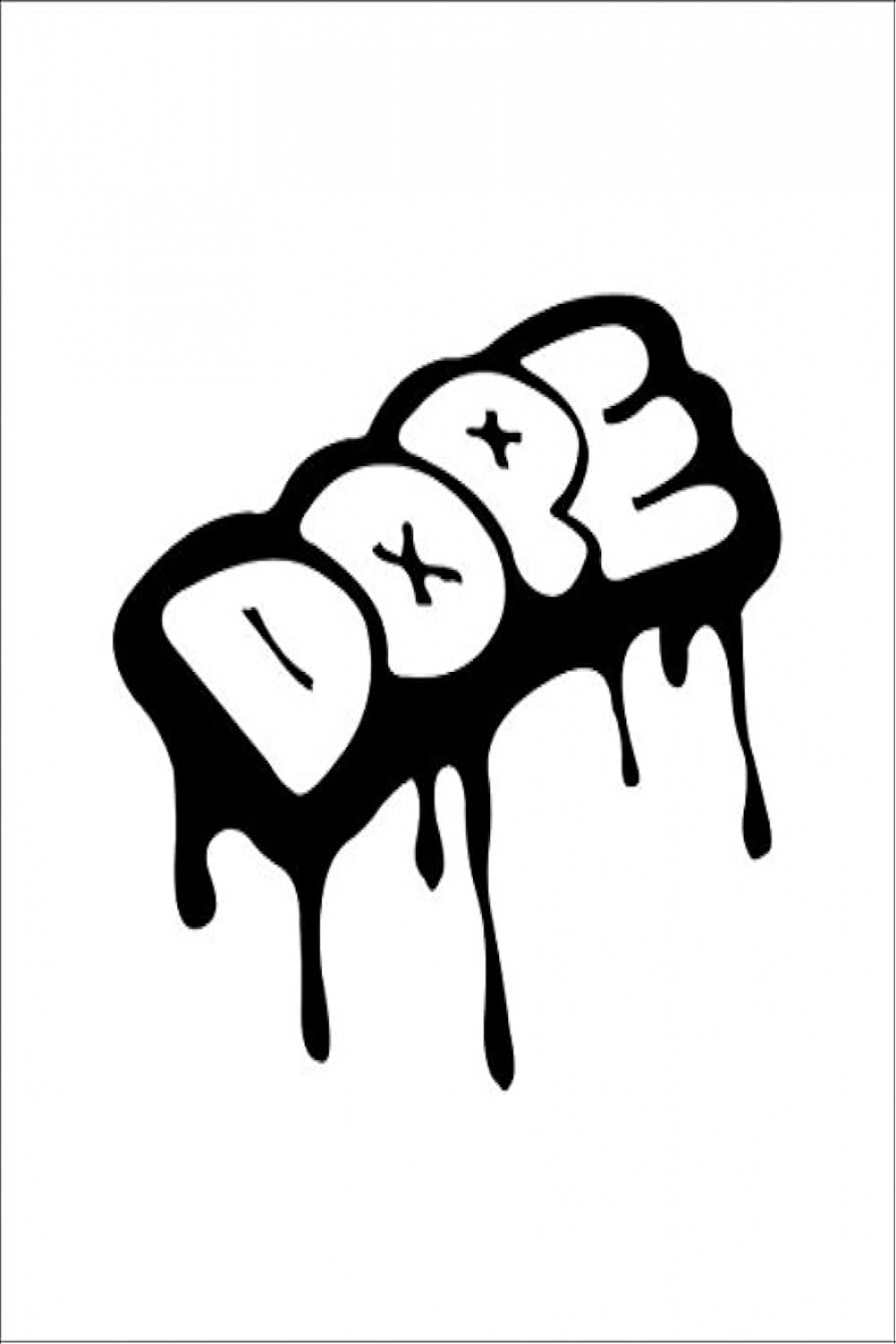 Dope Graffiti Style Decal Vinyl Sticker for Car Window Laptop (