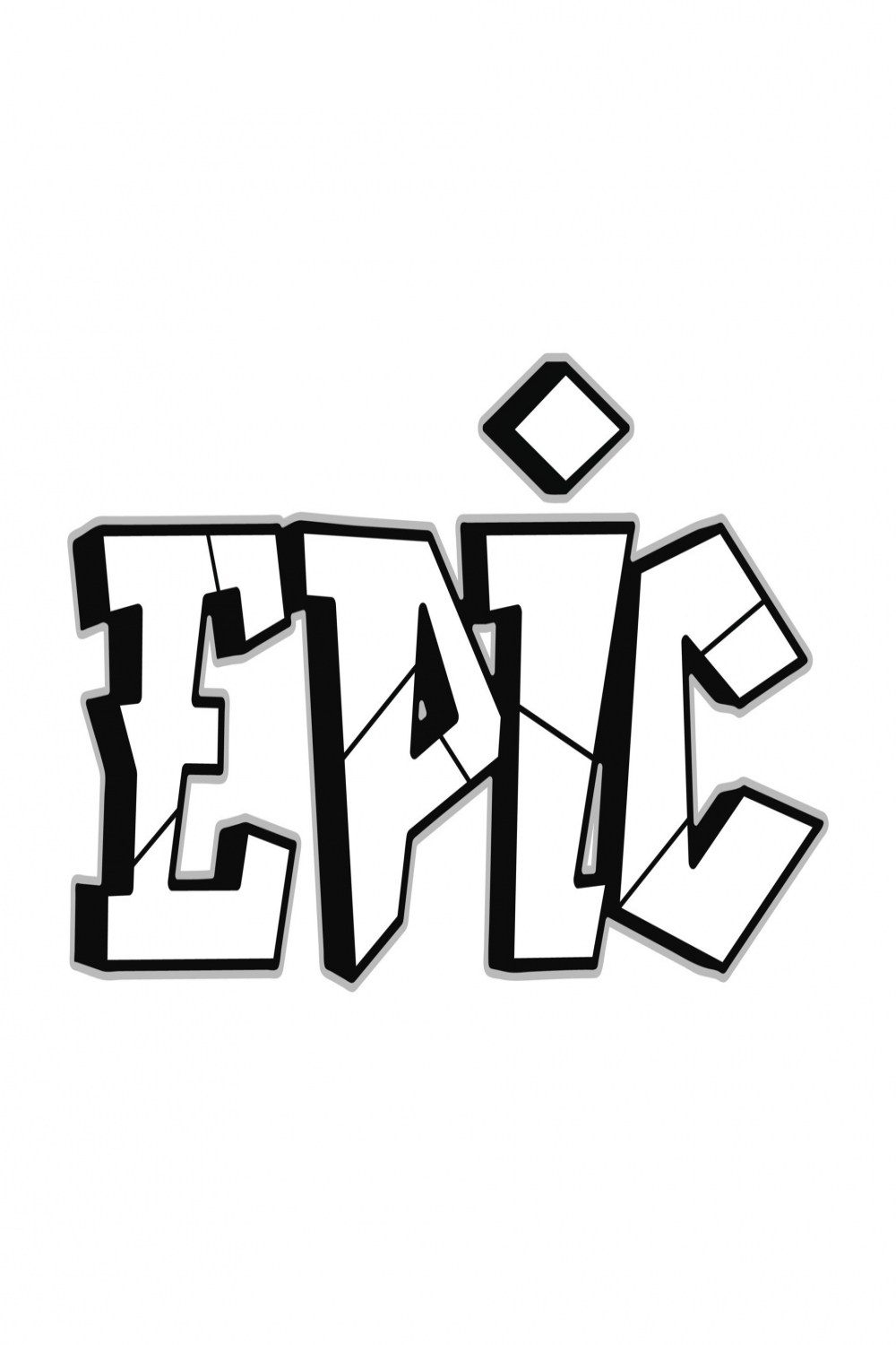 Epic word trippy psychedelic graffiti style letters