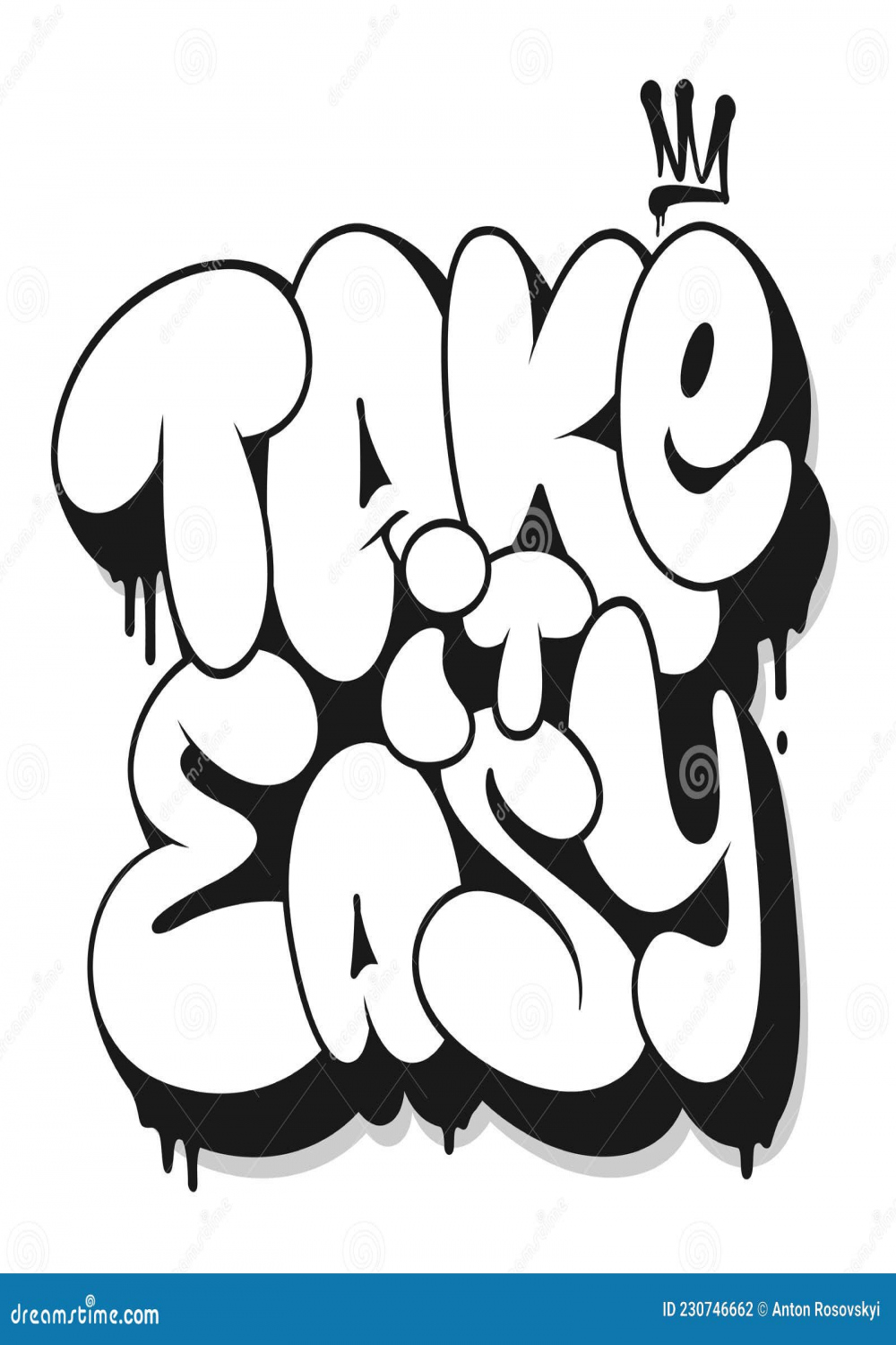 Facile Slogan Graffiti Bulle En Forme De Tshirt Design