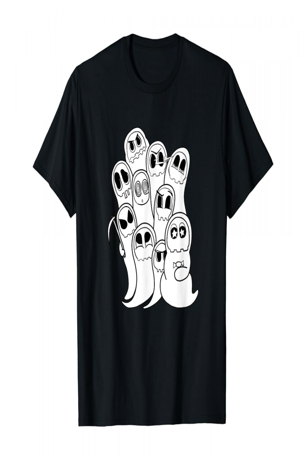 Ghost Doodle Halloween Scary Comic Fall Graffiti Streetart T-Shirt