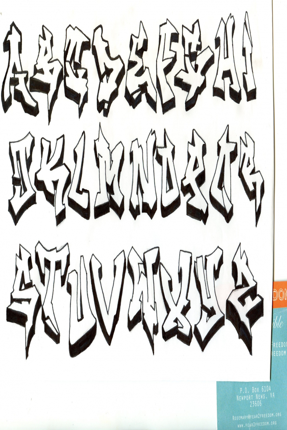 Graffiti ABC Wildstyle  Graffiti Schrift  Graffiti buchstaben