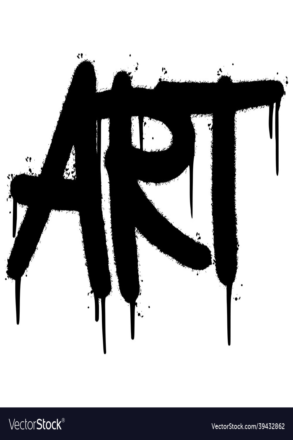 Graffiti art word sprayed isolated on white Vector Image