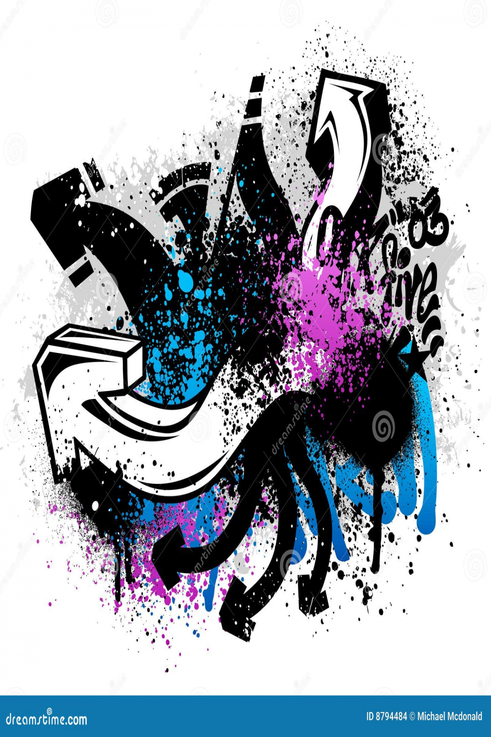 Graffiti background stock vector