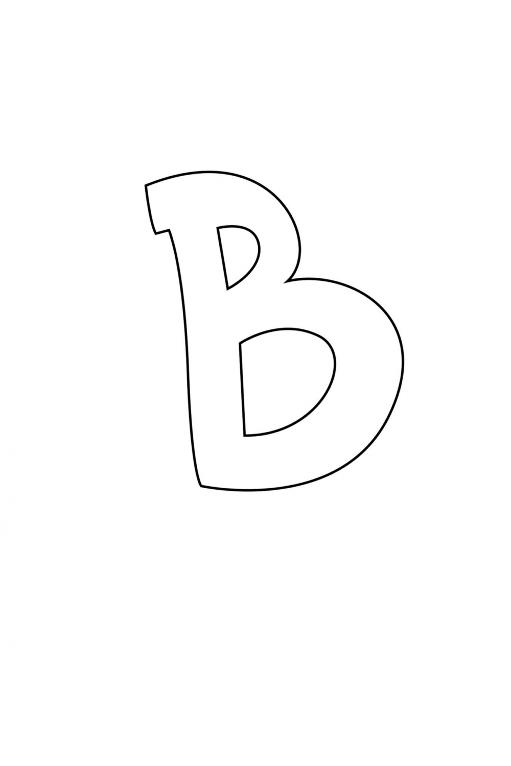 Graffiti Bubble Letter B Printable  Free printable letter