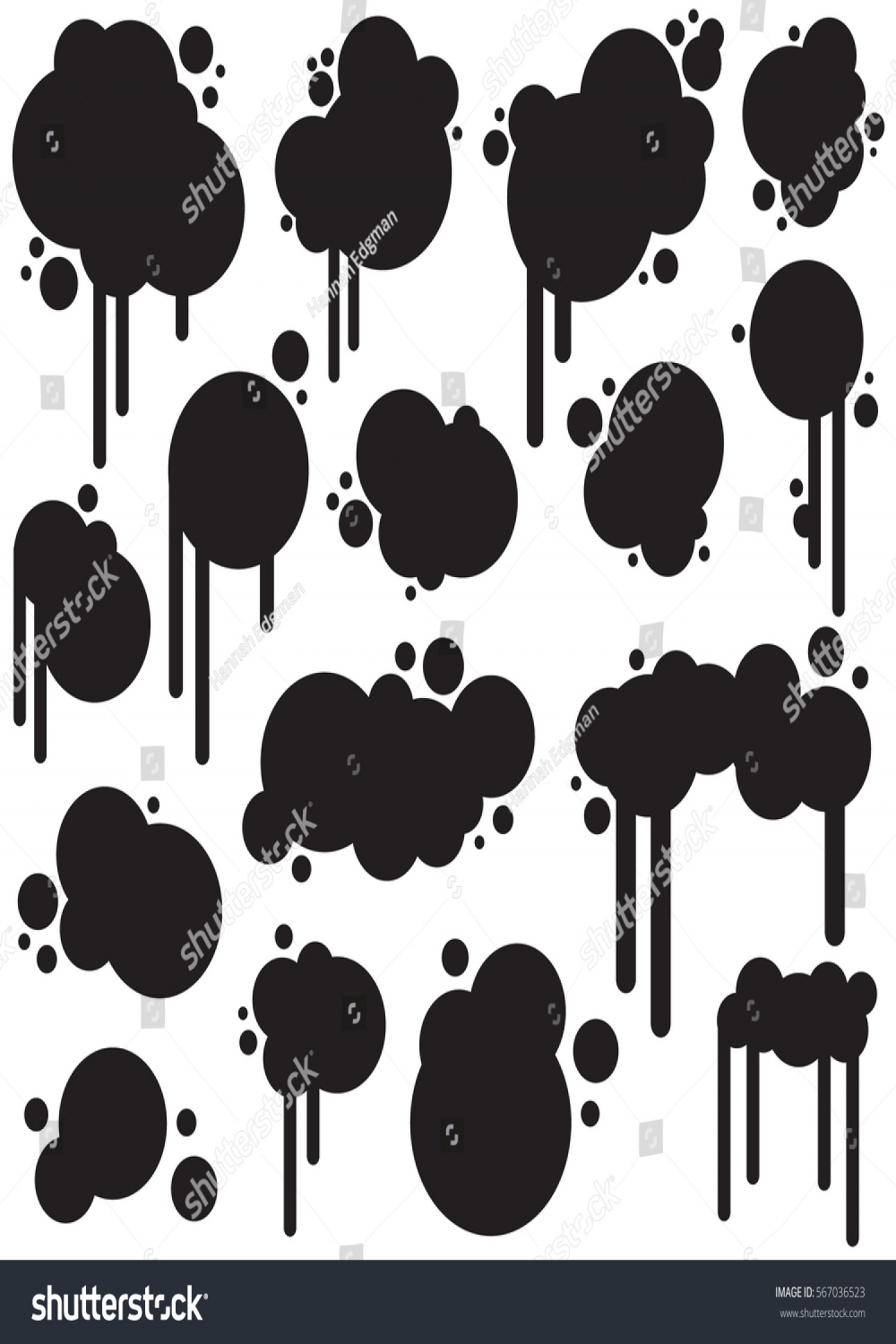 Graffiti Bubbles Stock Illustration   Shutterstock