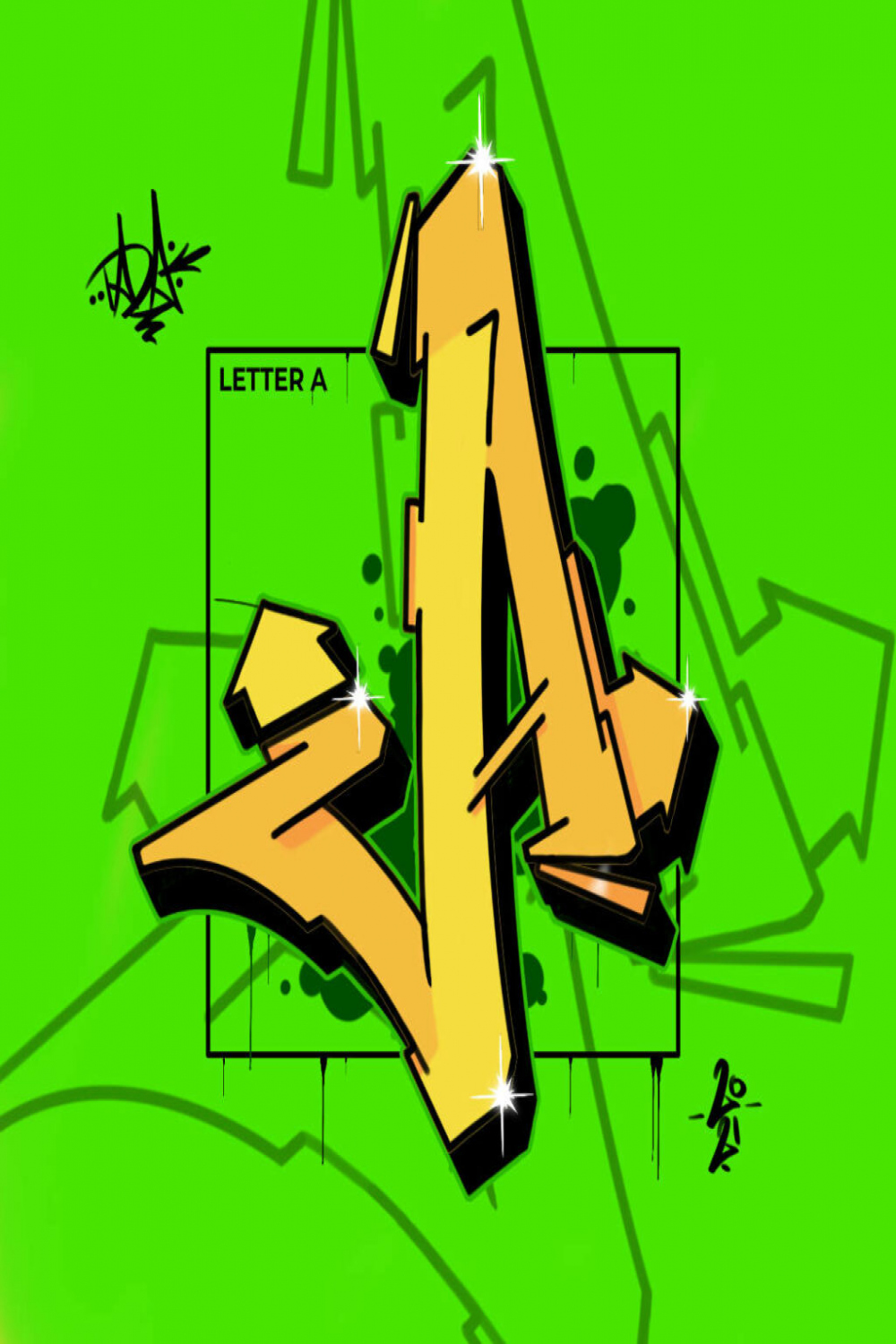 Graffiti Buchstabe A: Bilder zur inspiration & Tutorial  Graffiti