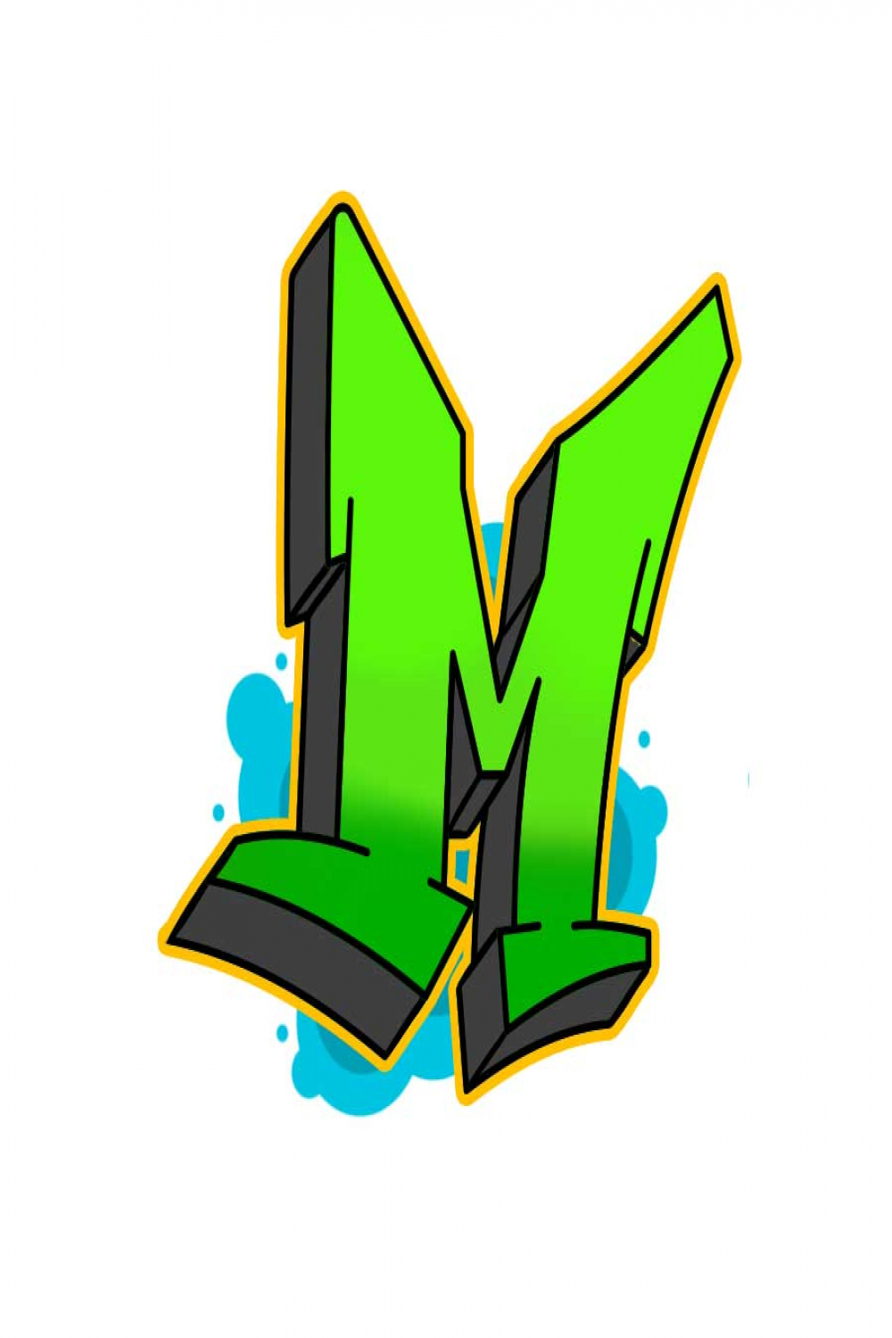 Graffiti-Buchstabe M: Bilder zur inspiration & Tutorial  Graffiti