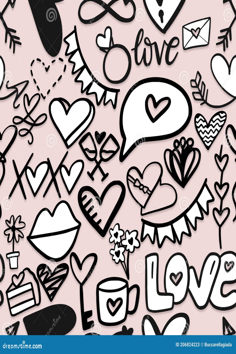 Graffiti Hearts Seamless Stock Photos - Free & Royalty-Free Stock