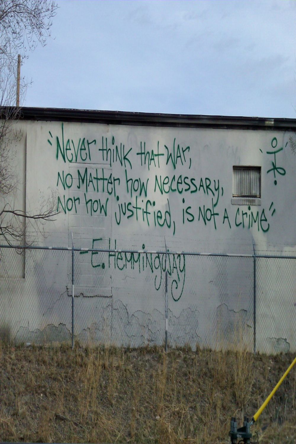 Graffiti Quote!  One of my favorite quotes scrawled on the   Flickr