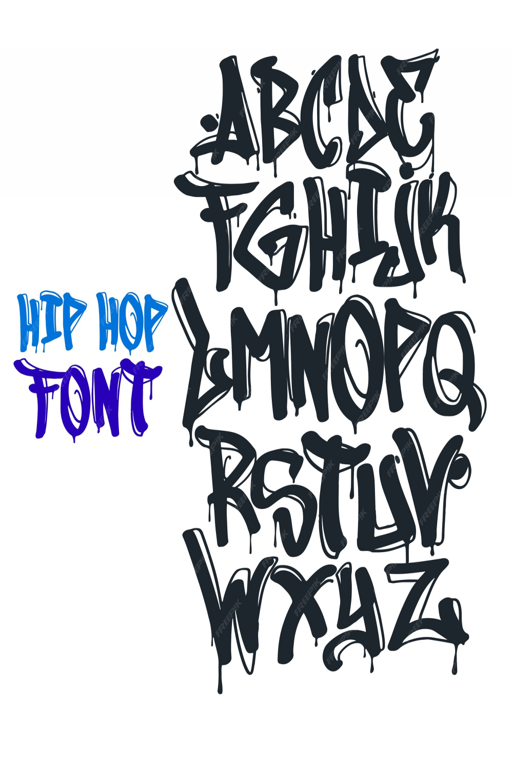 Graffiti schriftart vektor  Premium-Vektor