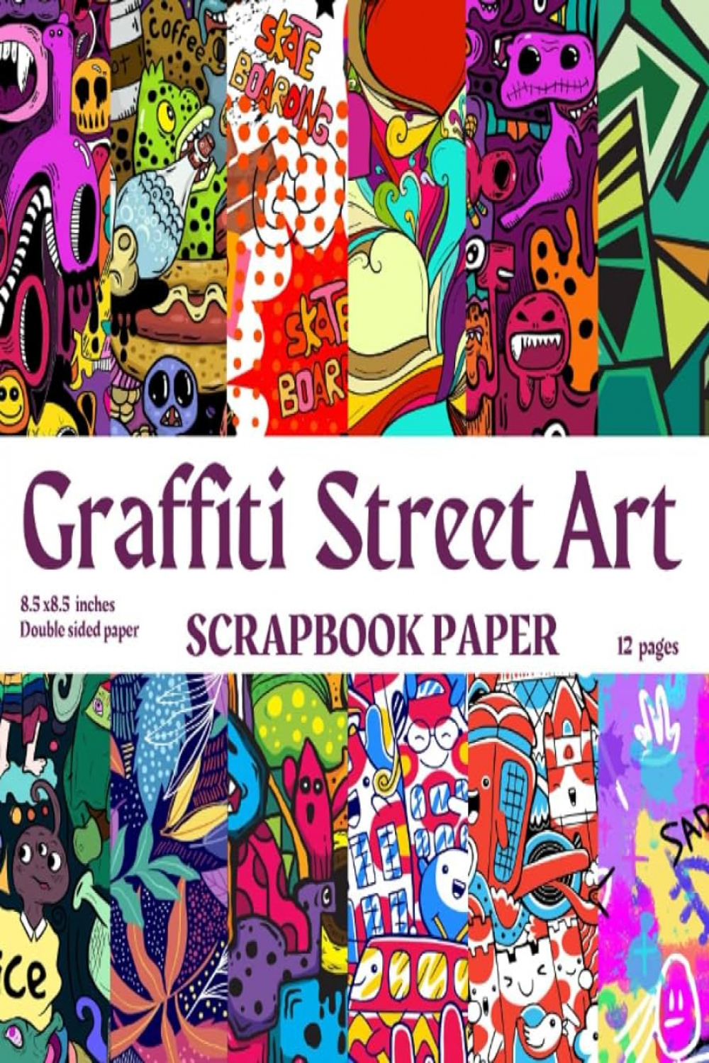 Graffiti Scrapbook Paper Volume : Graffiti street art patterns