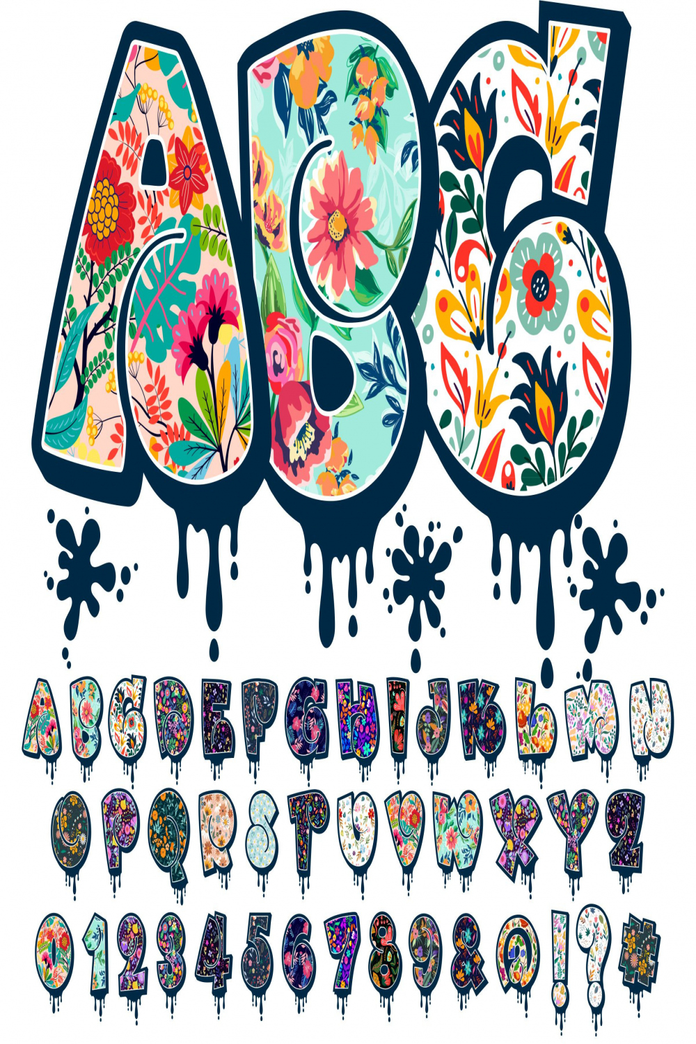 Graffiti Spring Floral Alphabet PNG Alpha Pack Doodle - Etsy Ireland