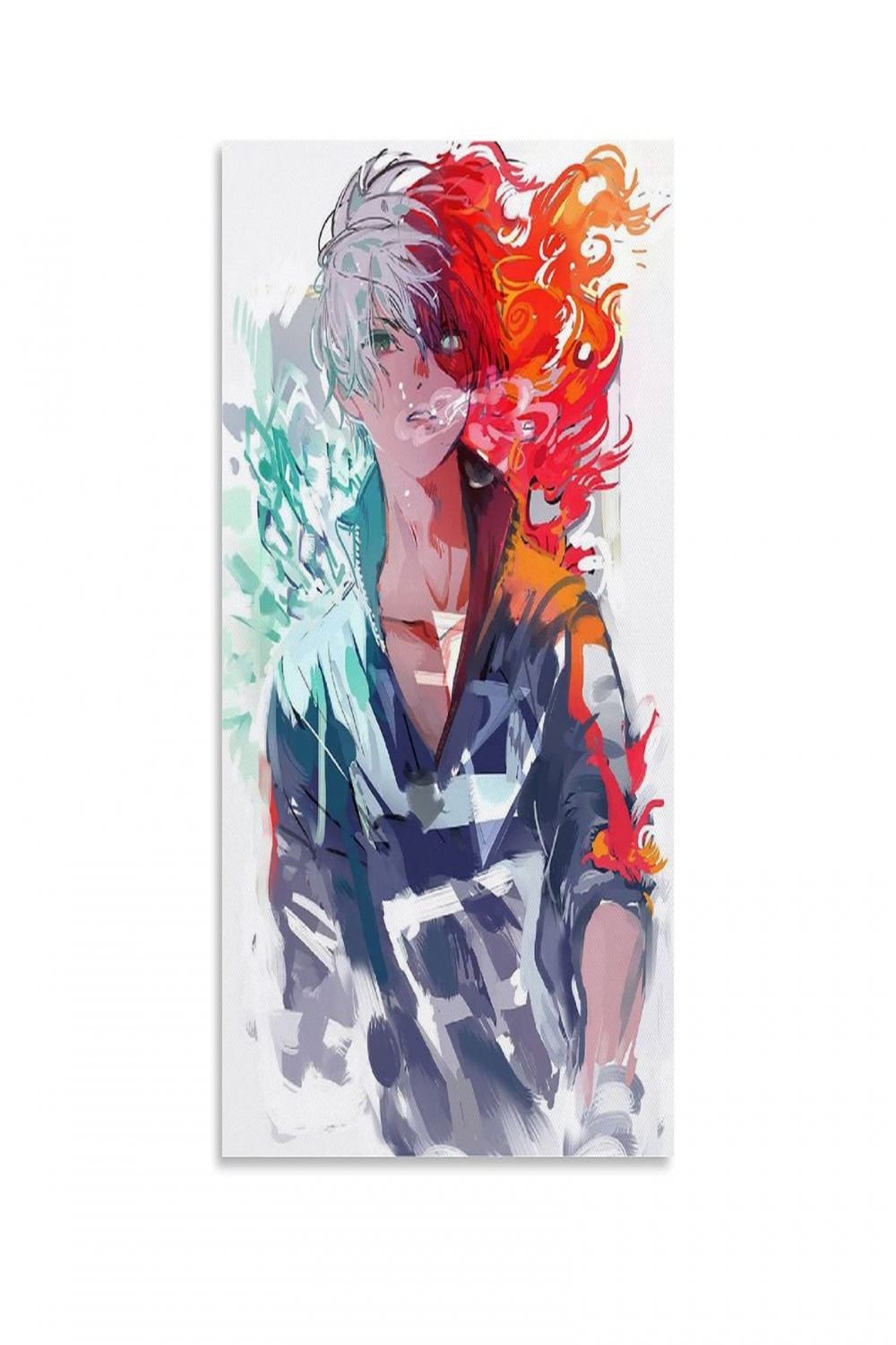 Graffiti Style Art Anime Poster My Hero Academia Todoroki Shoto