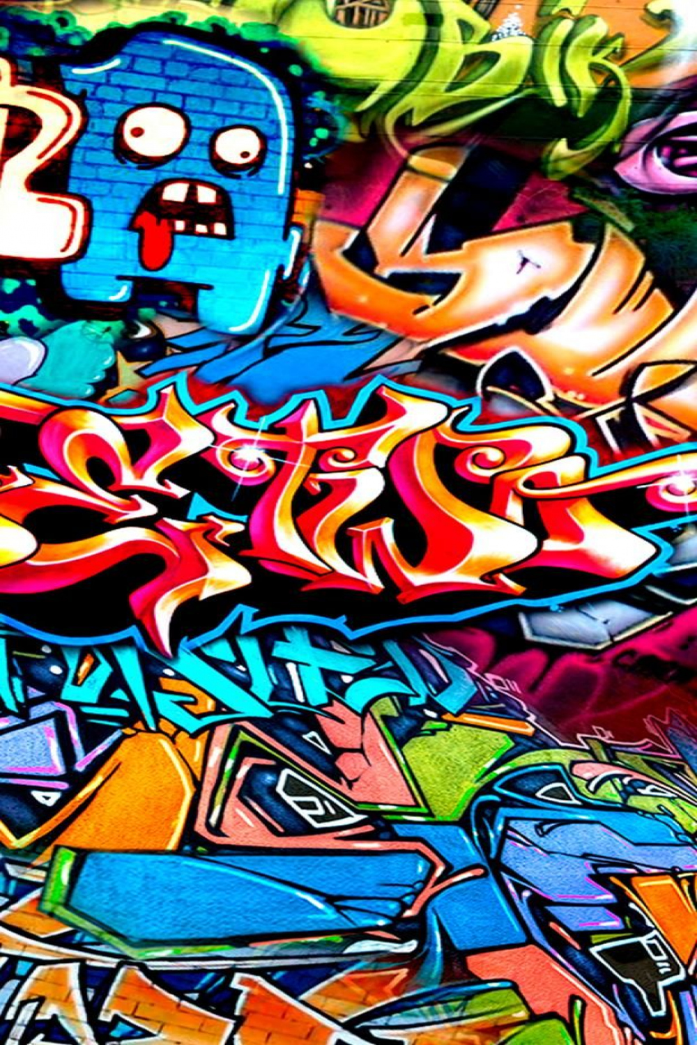 Graffiti Wall iPhone Wallpaper FREE  Graffiti wallpaper iphone