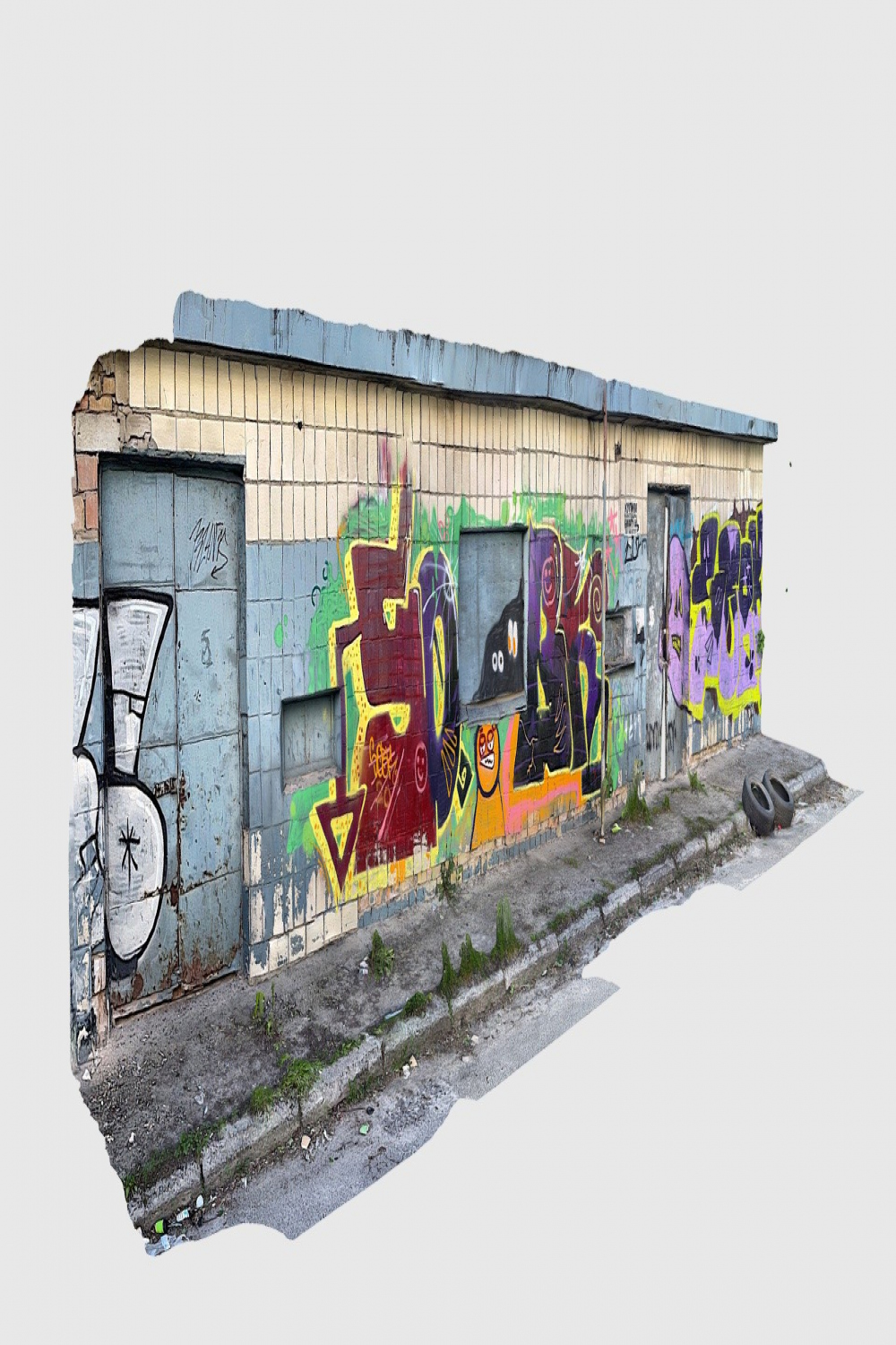 Graffiti wall mix  - Download Free D model by yaro