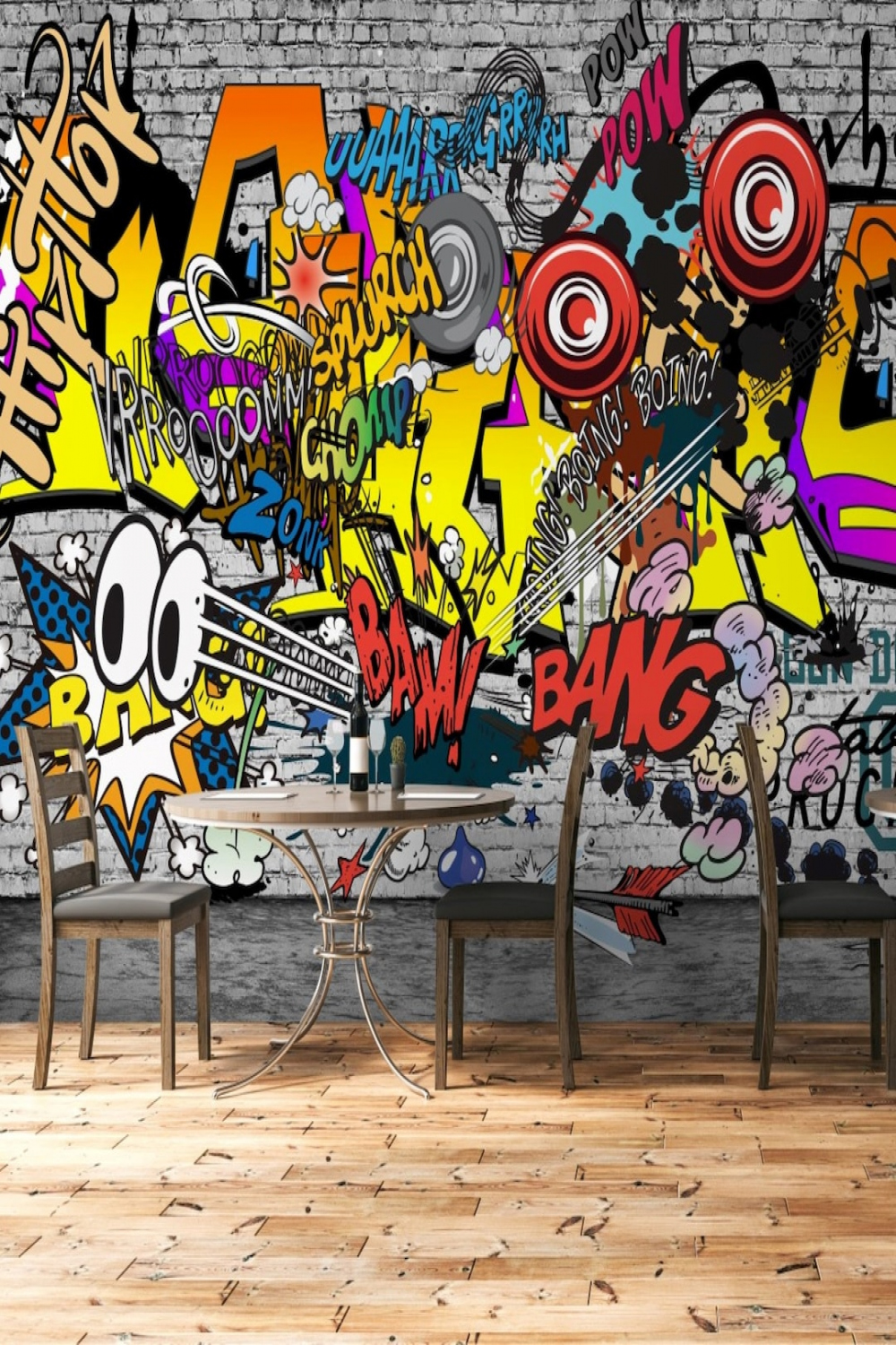 Graffiti Wallpaper WallMural WallCovering Wallpaper Graffiti - Etsy