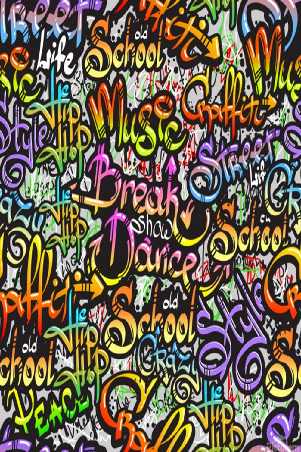 graffiti word seamless pattern - Shamudy