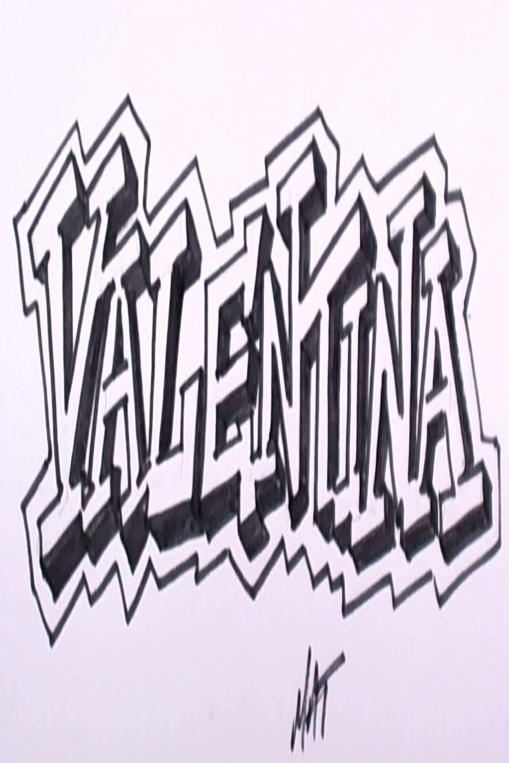 Graffiti Writing Valentina Name Design # in  Names Promotion  MAT