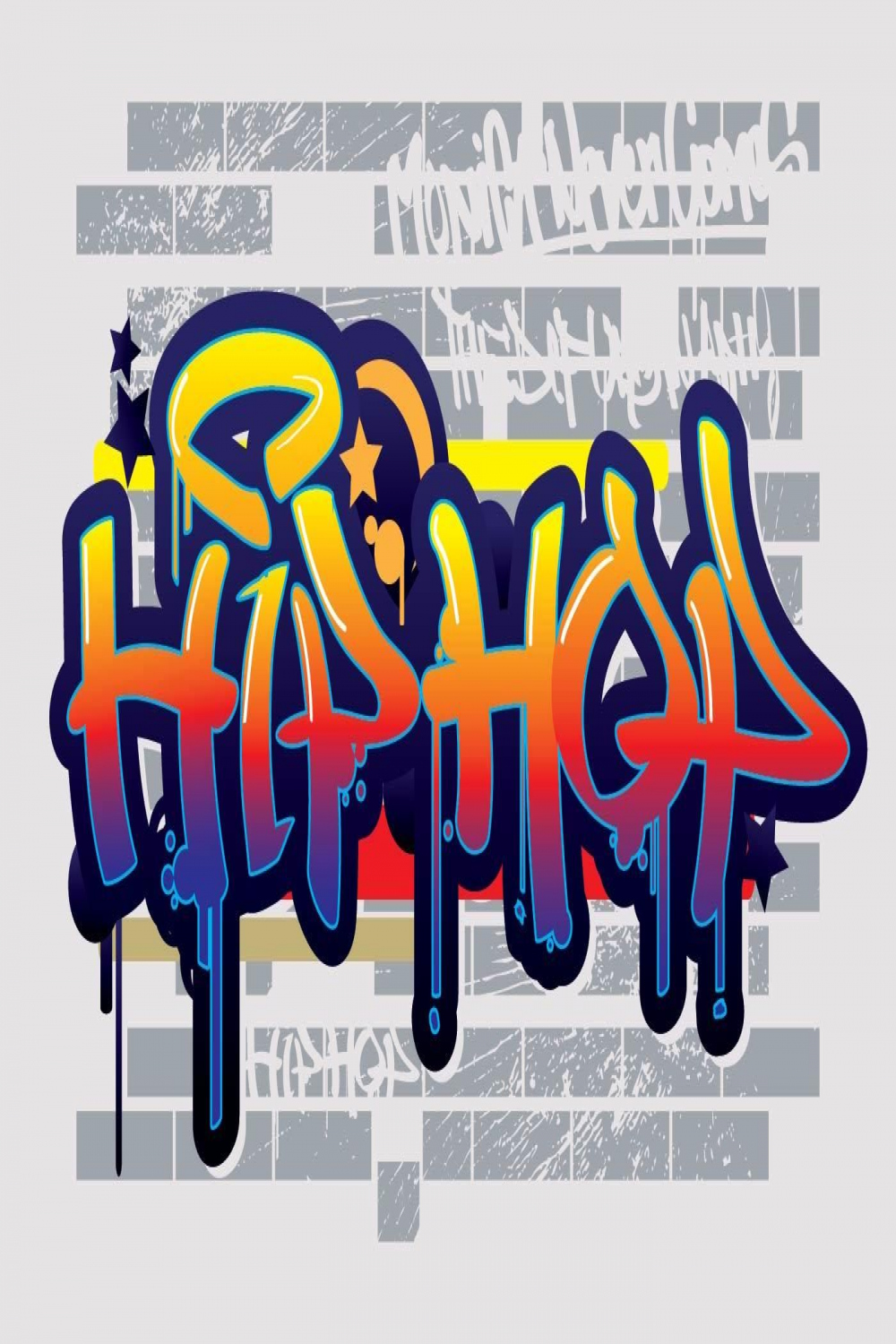 Hip Hop Graffiti Text Vector  Graffiti text, Graffiti words