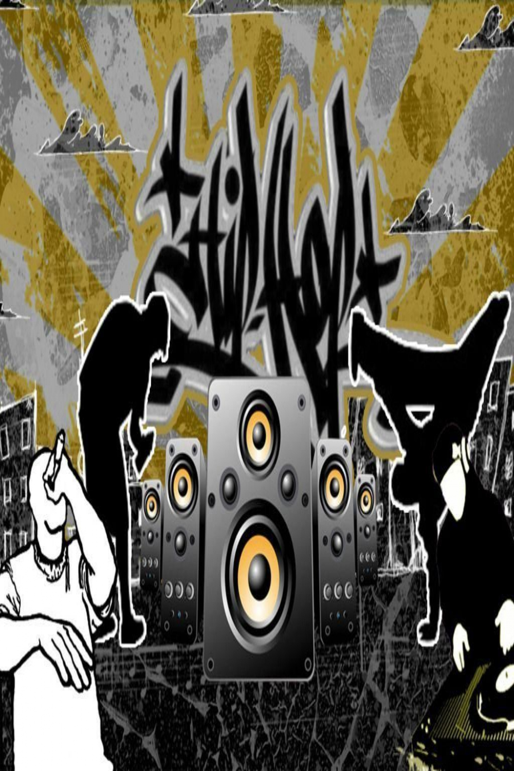 Hip Hop Graffiti Wallpaper  Hip hop wallpaper, Music wallpaper