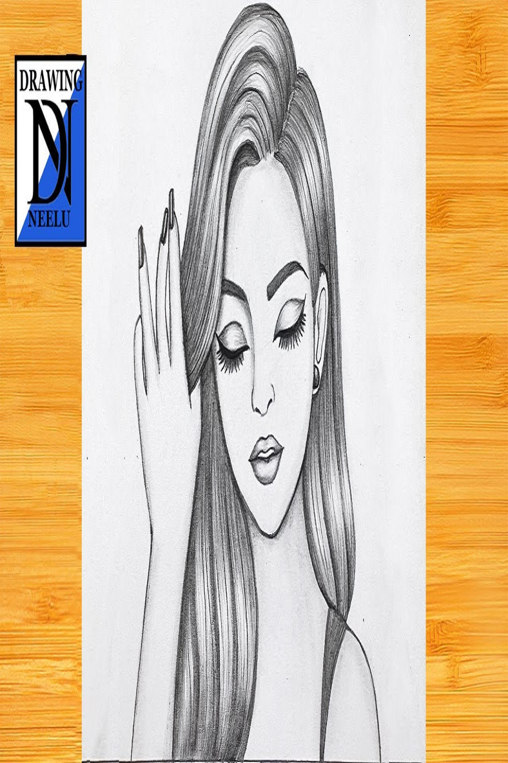 How to draw a Beautiful girl face drawing  Pencil sketch for beginner   Girl drawing easy Tutorial