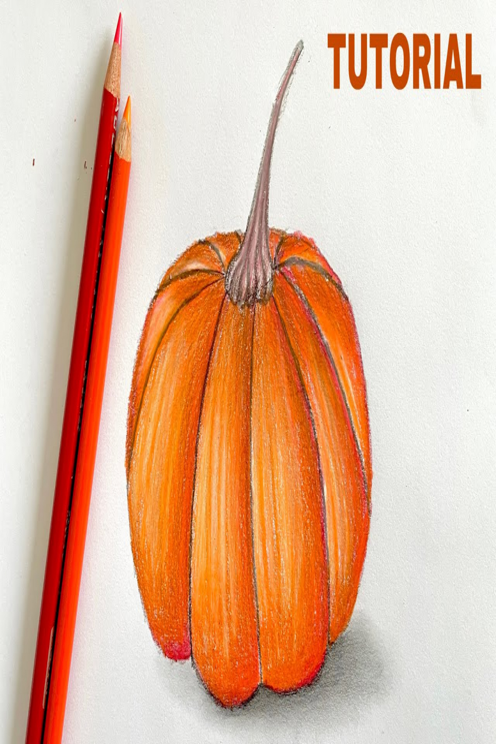 How To Draw A Pumpkin  Color Pencil Tutorial