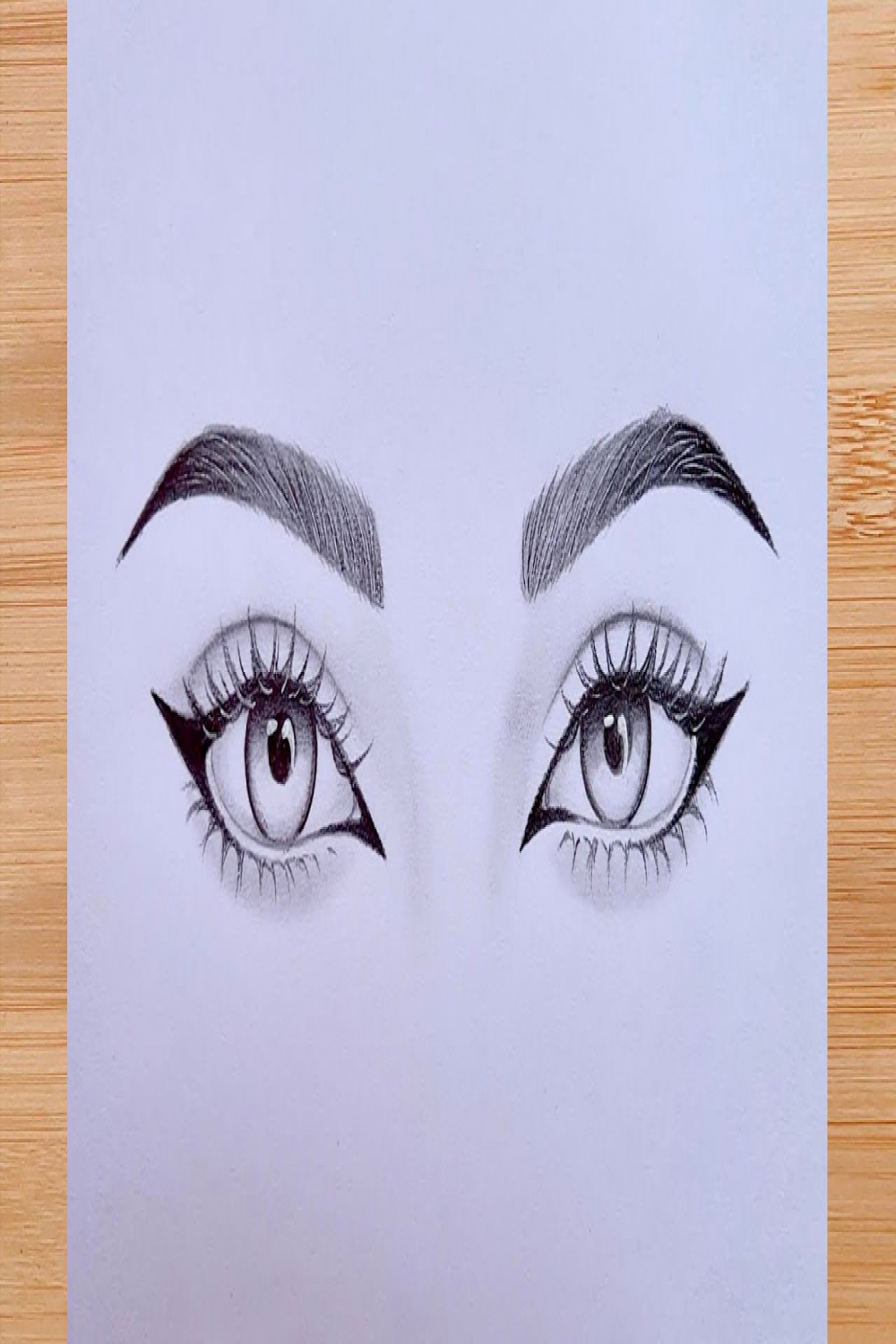 How to draw both eyes in easy way  Step by Step Pencil Sketch for  Beginners